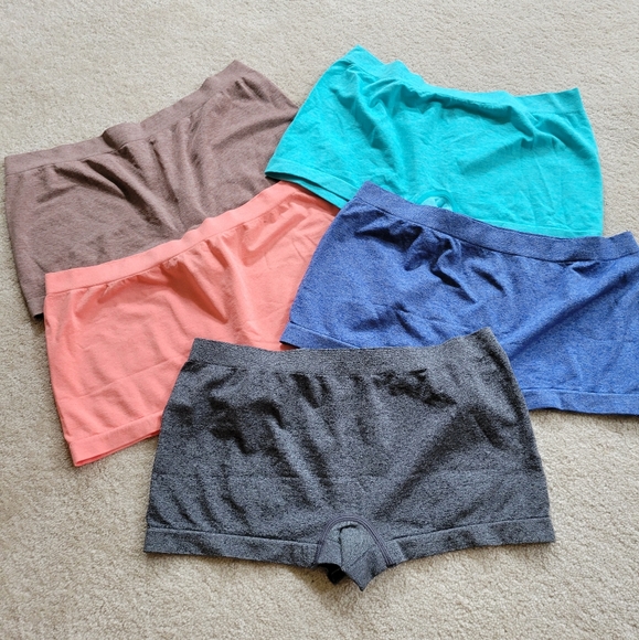 5 prs Boyshort panties underwear size Large NWOT - Picture 2 of 3